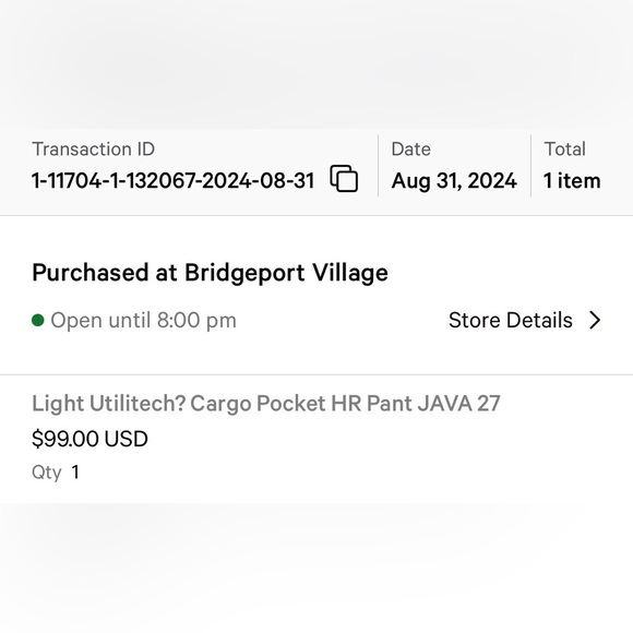Lululemon Light Utilitech Cargo Pocket High-Rise Pant in Java Size 27 - Picture 7 of 9